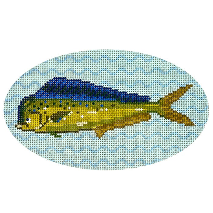 Mahi Mahi Fish Series Painted Canvas Atlantic Blue Canvas - 1