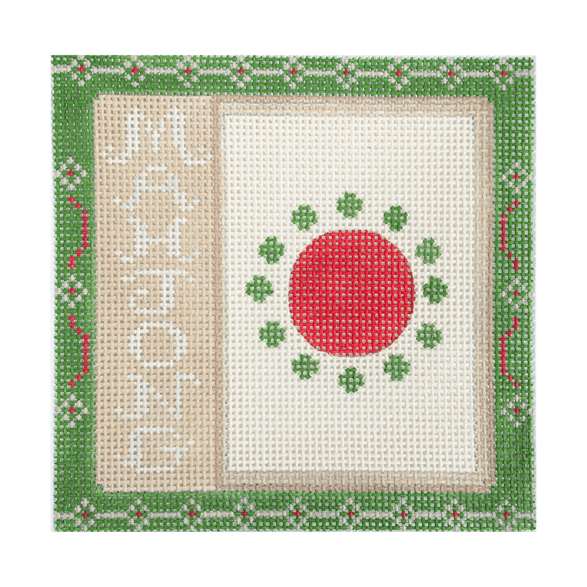 Mahjong Dots 4x4 Painted Canvas Danji Designs - 1