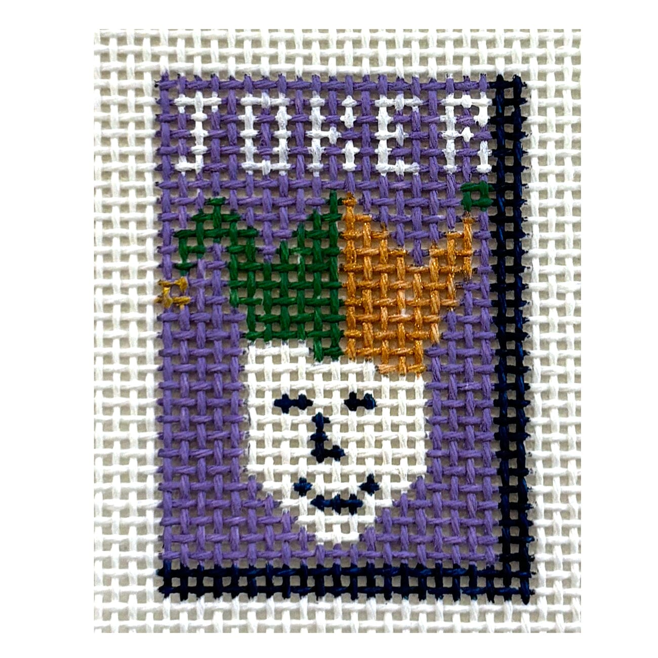 Mahjong Joker Mini Painted Canvas MF Needlepoint - 1