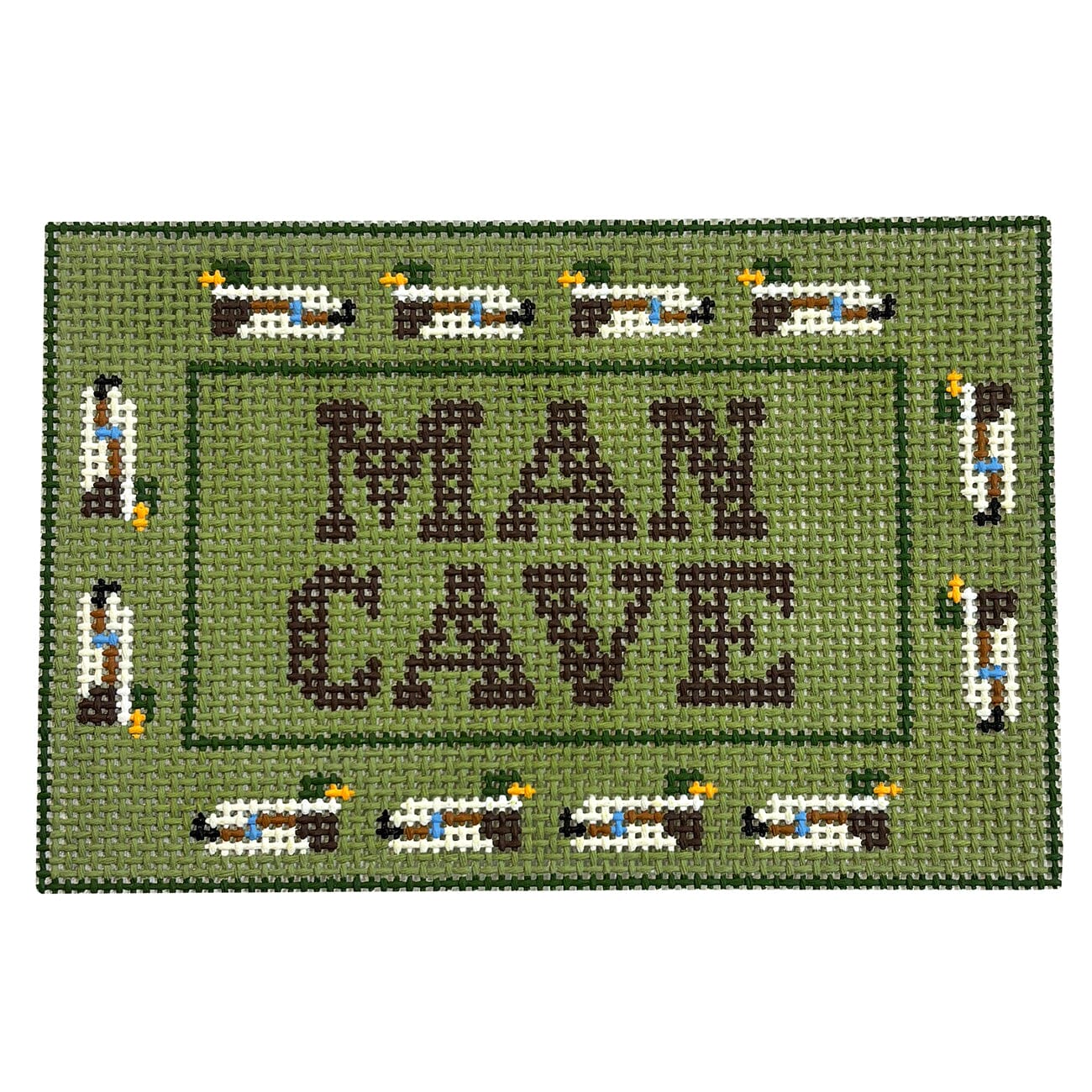 Man Cave Hunting Mallards Painted Canvas Atlantic Blue Canvas - 1