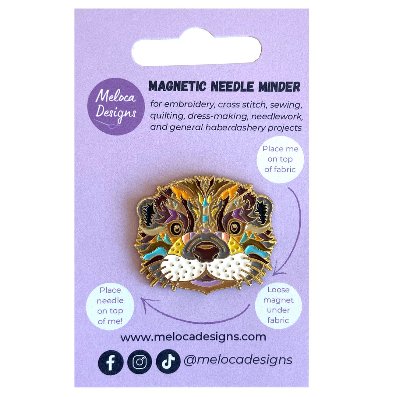 Mandala Otter Needleminder Accessories Meloca Designs