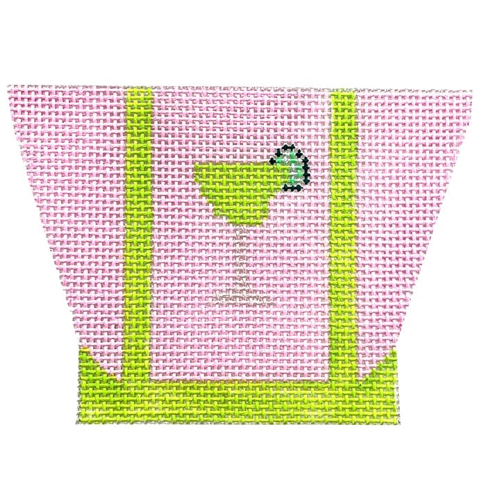 Margarita Mini Tote Bag Painted Canvas Vallerie Needlepoint Gallery - 1