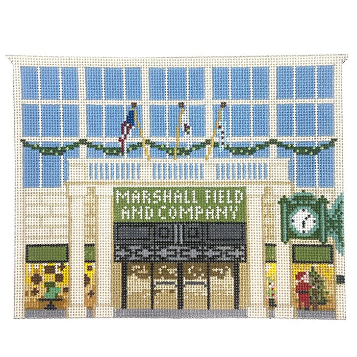 Marshall Fields Storefront Painted Canvas The Gingham Stitchery - 1