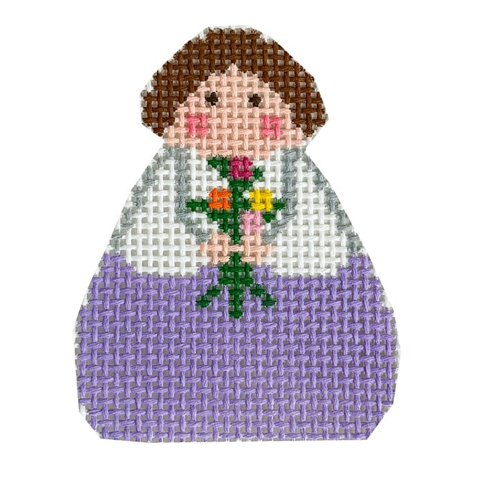 May Angel Ornament Painted Canvas Stitch Its - 1