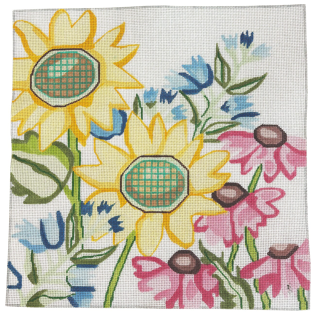 Meadow Friends #1, 14" Painted Canvas Jean Smith - 1