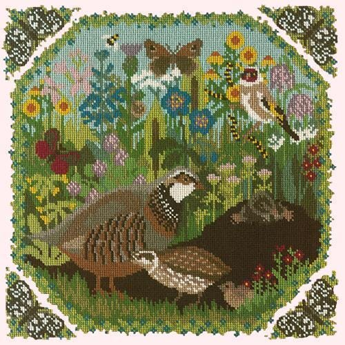 Meadow Needlepoint Kit Kits Elizabeth Bradley Design Cream