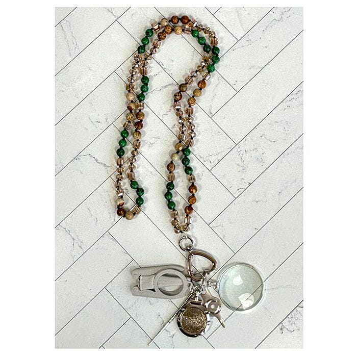 Melissa Chatelaine Necklace - Pine Forest Victoria Whitson Needlepoint