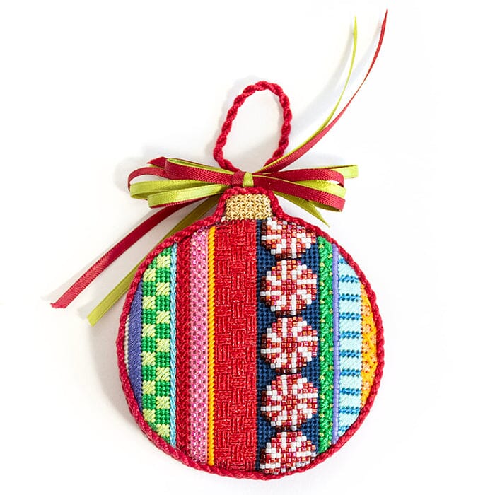 Merri mint Rounds Peppermint Kits Associated Talents Canvas and Stitch Guide Only