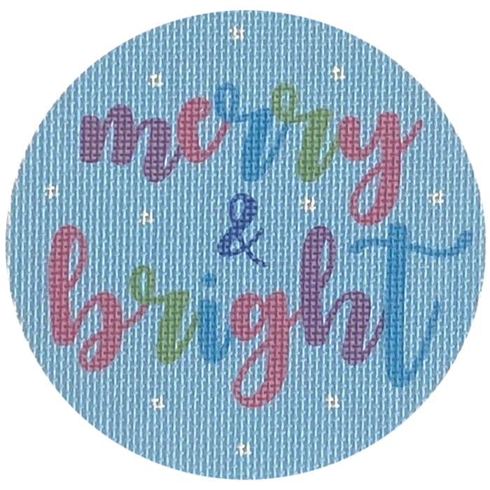 Merry & Bright Blue and White Printed Canvas Pepperberry Designs - 1