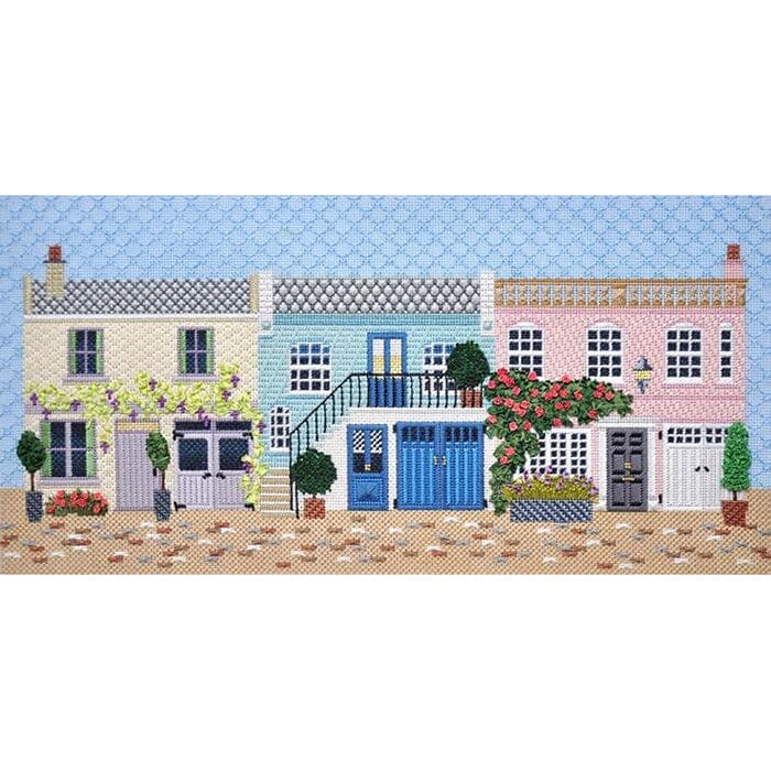 Mews Row with Stitch Guide Painted Canvas Kirk & Bradley