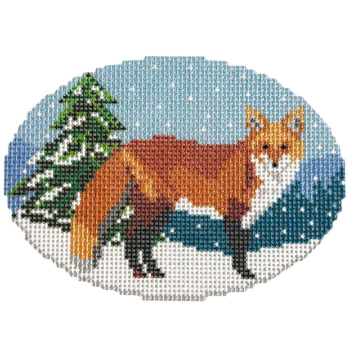 Middleburg Fox Painted Canvas Ann Kaye Studio - 1