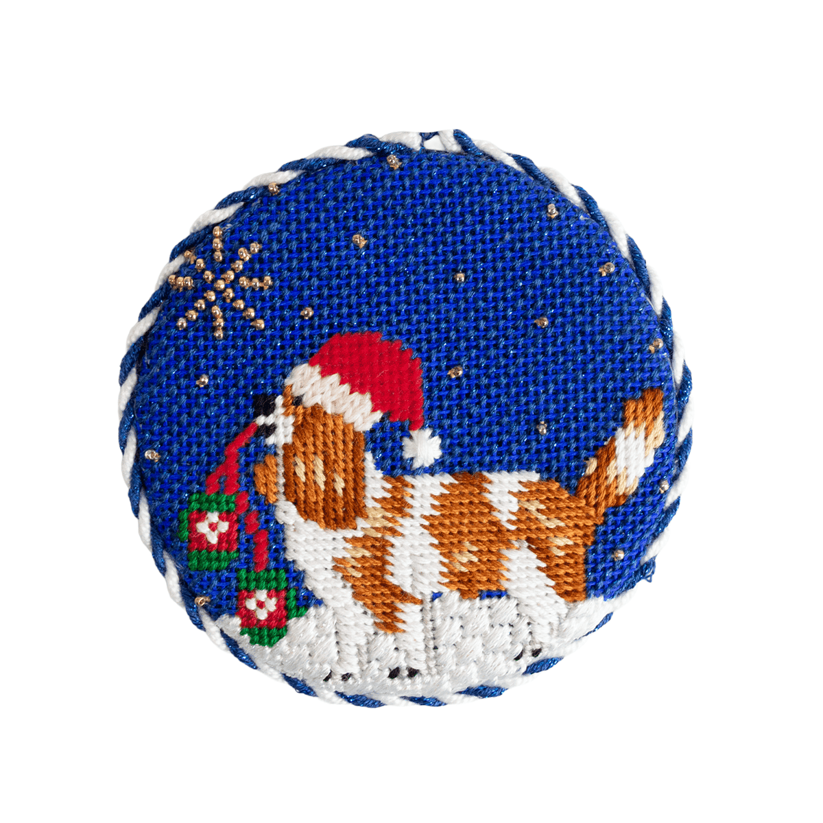 Midnight Cavalier Round with Stitch Guide Painted Canvas Kirk & Bradley - 2
