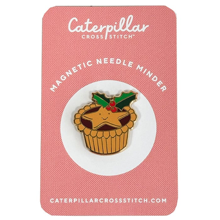 Mince Pie Enamel Needleminder Accessories Caterpillar Cross - 1