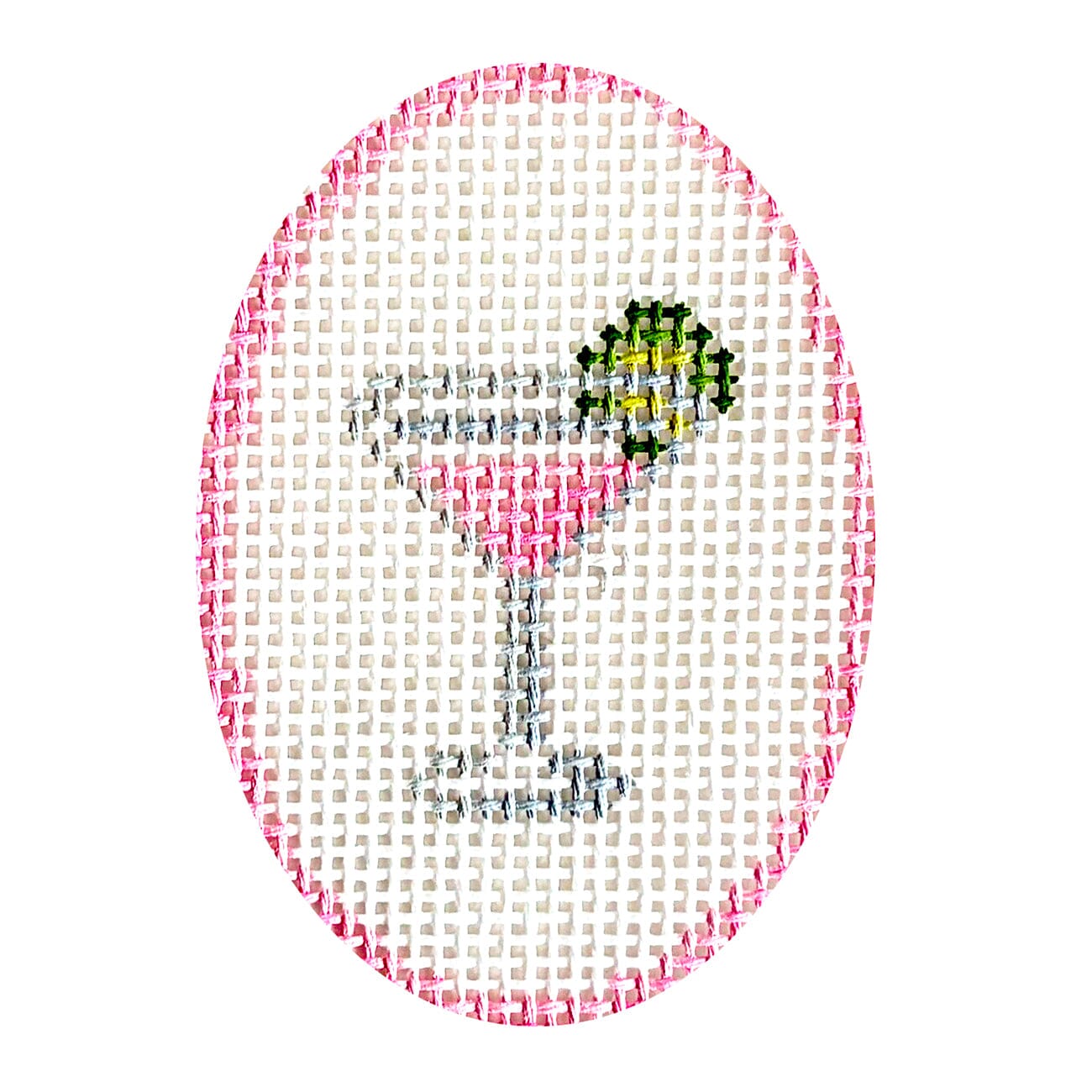 Mini Cosmo Oval Painted Canvas The Painted Stitch - 1