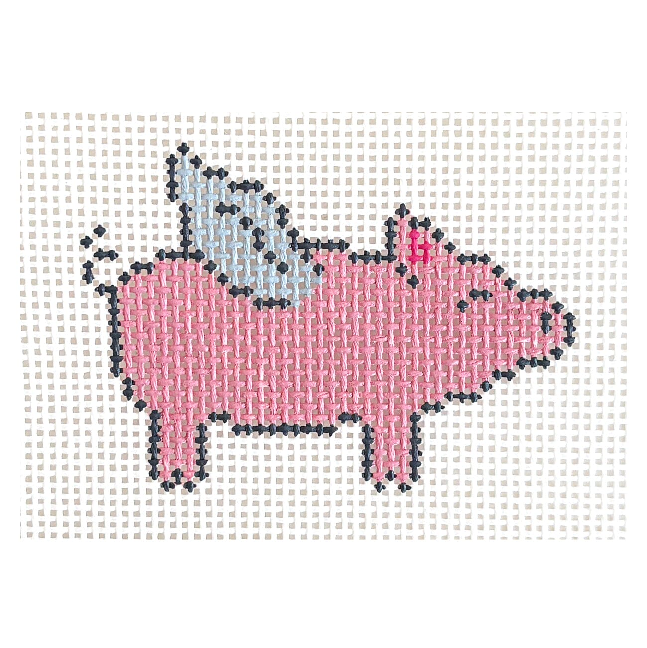 Mini Flying Piggie Printed Canvas Francis Abel Studio