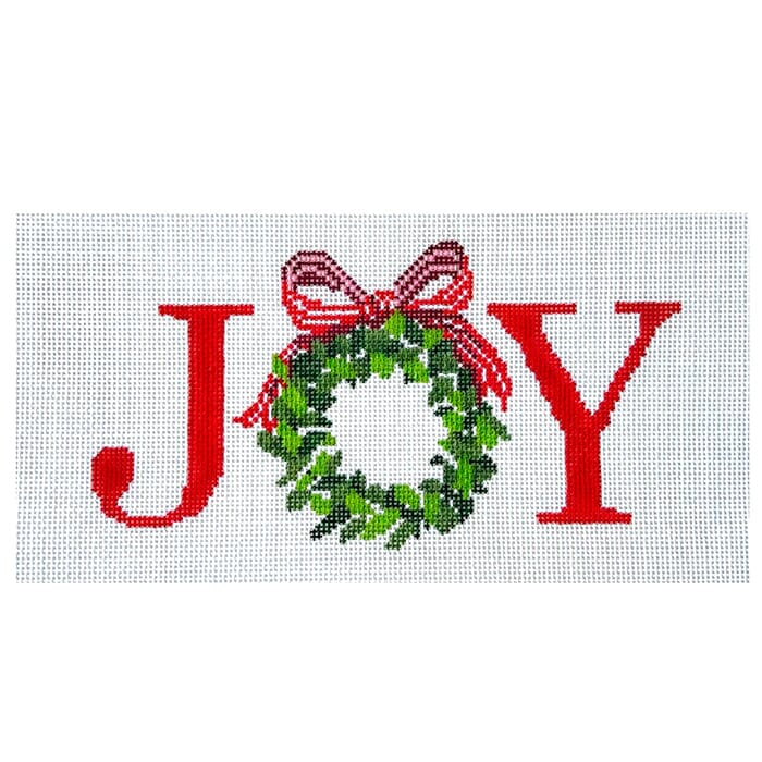 Mini Joy Wreath Painted Canvas KCN Designers