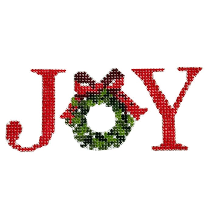Mini Joy Wreath Painted Canvas KCN Designers - 1