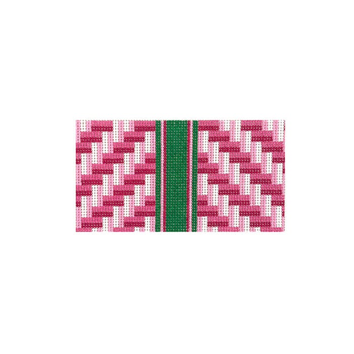 Mini Lily Clutch/SGC Pink 3x6 Painted Canvas Initial K Studio - 1