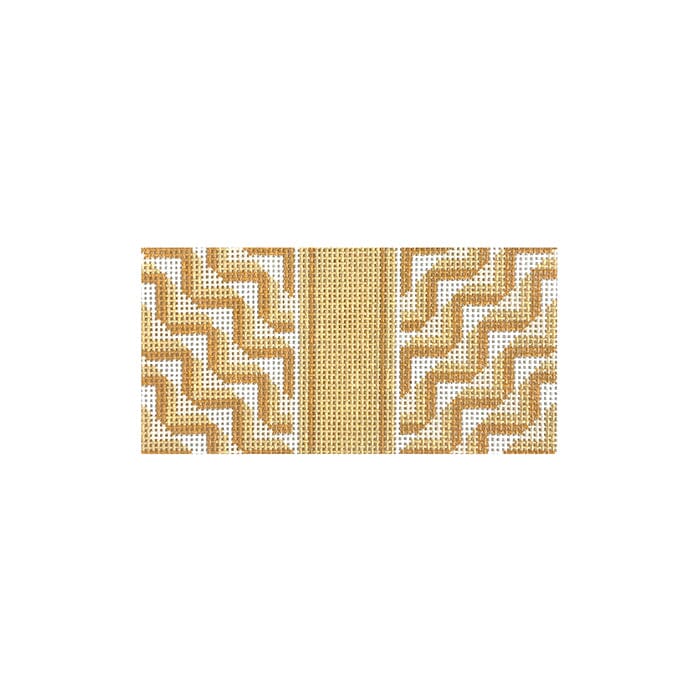 Mini Sandy Clutch/SGC Neutral 3x6 Painted Canvas Initial K Studio - 1