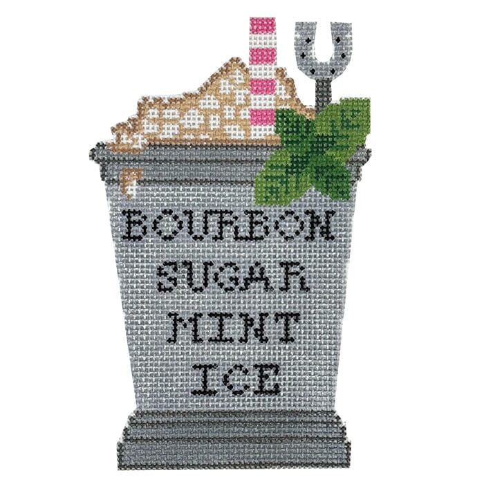 Mint Julep Cup Recipe Painted Canvas Rachel Donley - 1