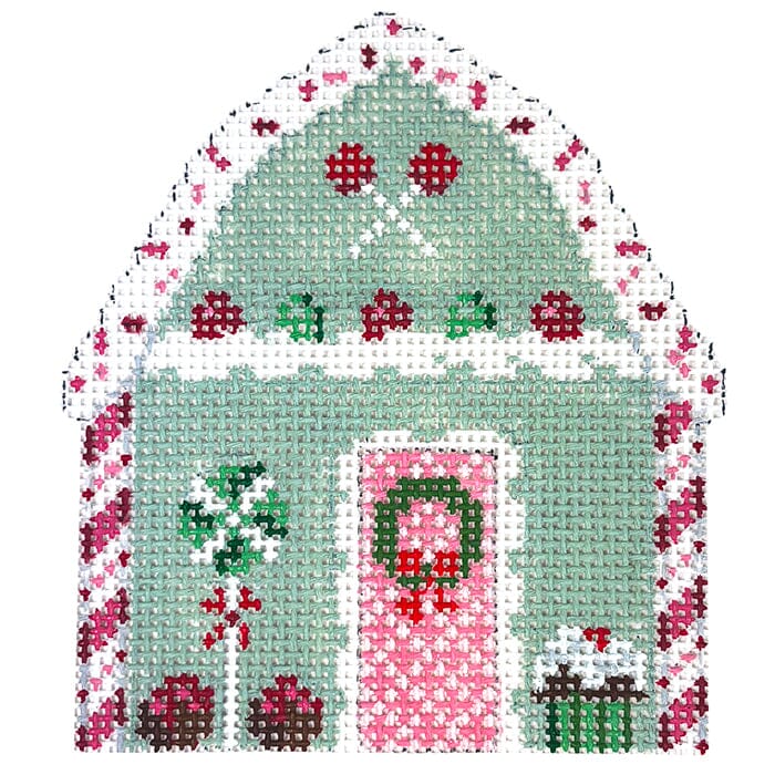 Mint Sprinkle House Painted Canvas Susan Roberts Needlepoint Designs Inc. - 1