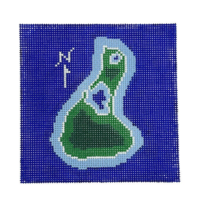 Mix and Match Coaster Block Island Painted Canvas Ann Kaye Studio - 1