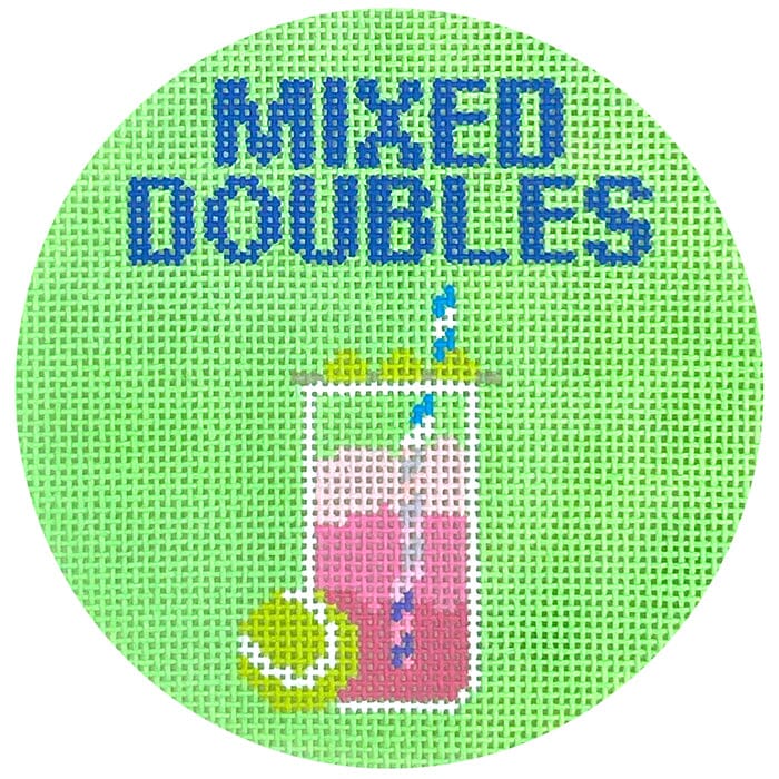 Mixed Doubles Painted Canvas Atlantic Blue Canvas - 1