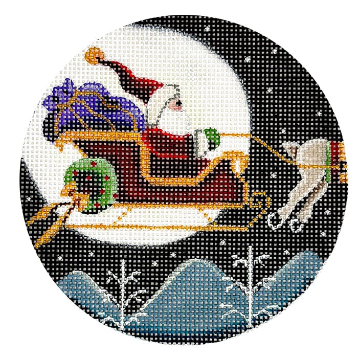 Moon Lite Sky Painted Canvas Rebecca Wood Designs - 1