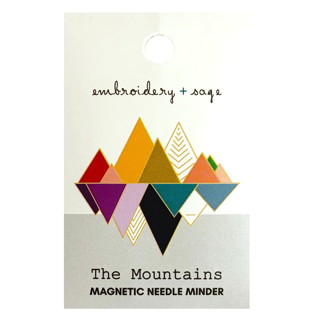 Mountain Range Needle Minder Accessories Embroidery and Sage - 1