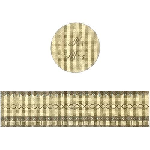 Mr& Mrs Gold hinged box with hardware Painted Canvas Funda Scully - 1