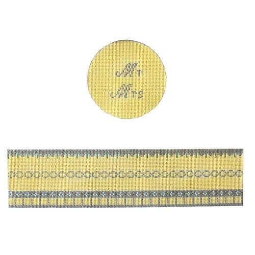 Mr& Mrs Silver hinged box with hardware Painted Canvas Funda Scully - 1