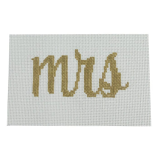 Mrs Clutch Insert Painted Canvas Evergreen Needlepoint 