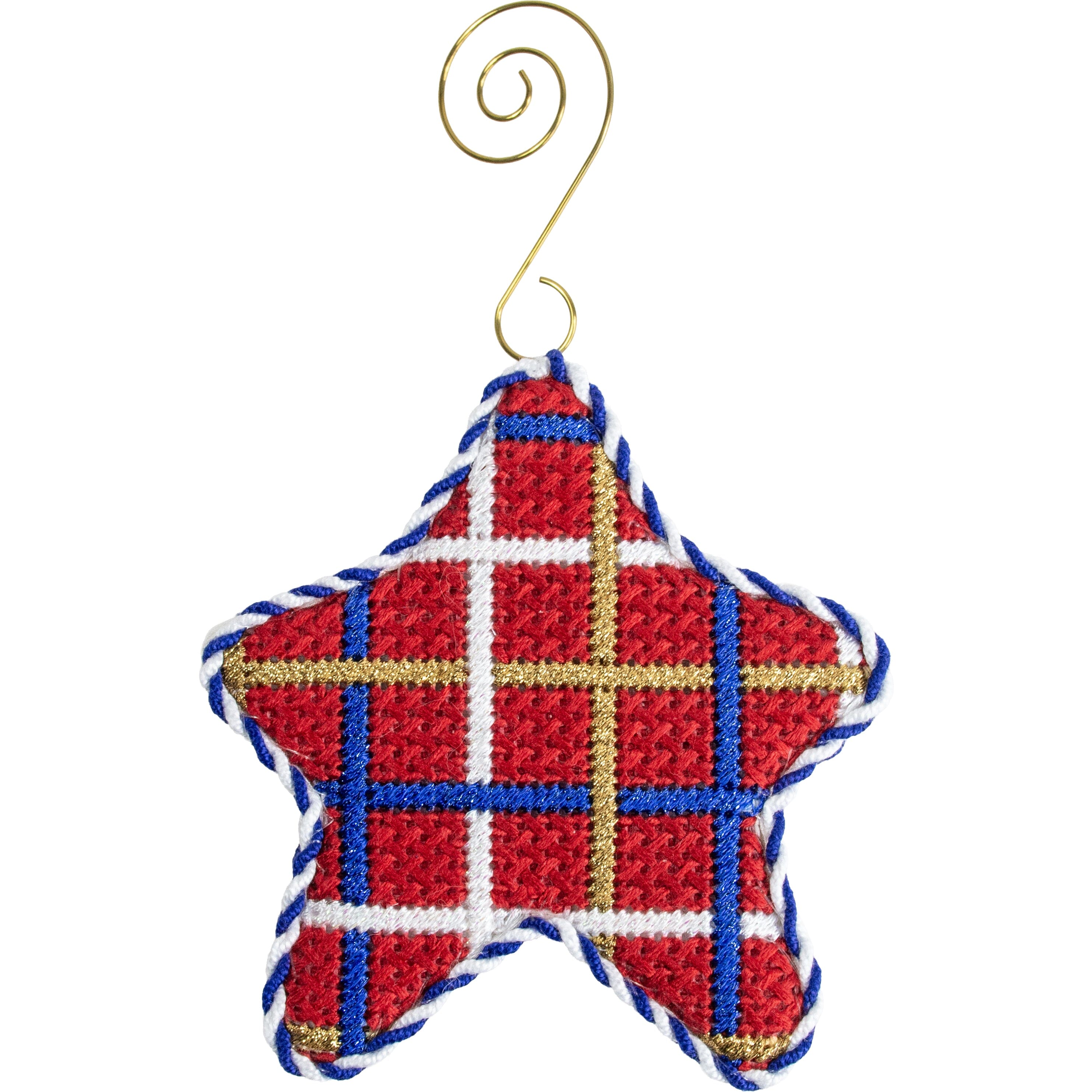 Multi Weave Star Printed Canvas Two Sisters Needlepoint - 1