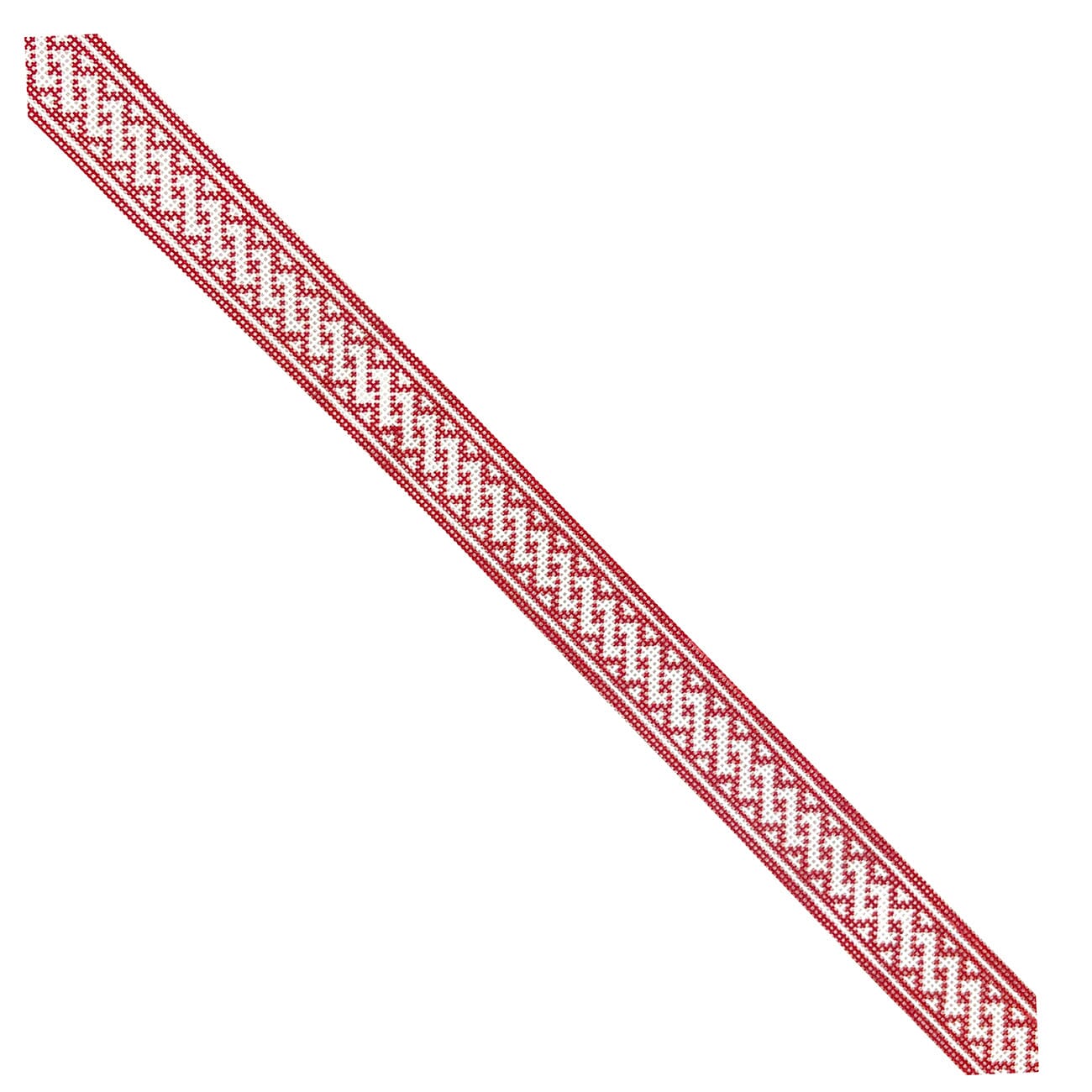 Nantucket Braid Belt Red Painted Canvas Little Stitches Needleworks - 1