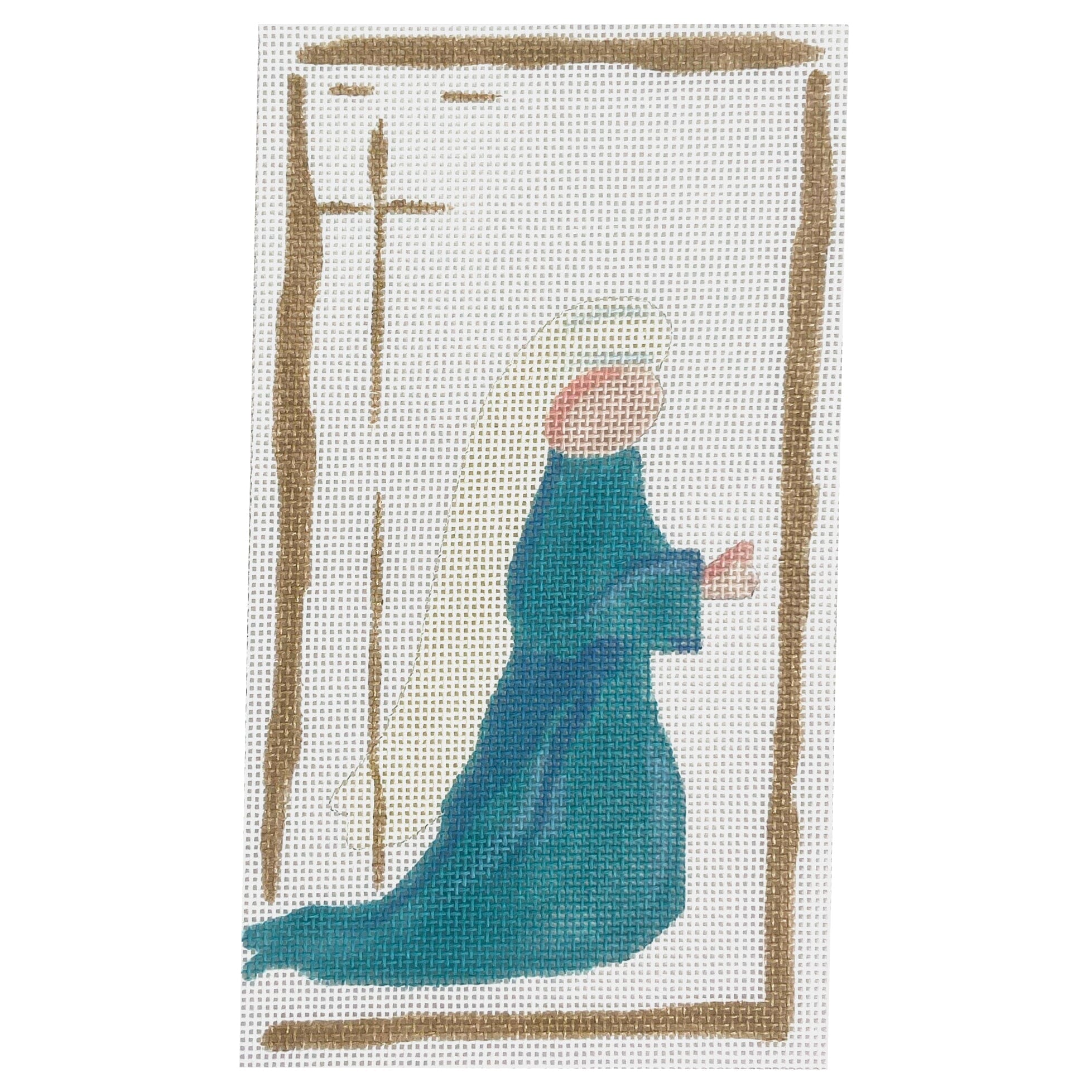 Nativity Mary Painted Canvas Walker's Needlepoint - 1