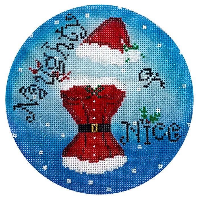 Naughty or Nice Painted Canvas Funda Scully - 1