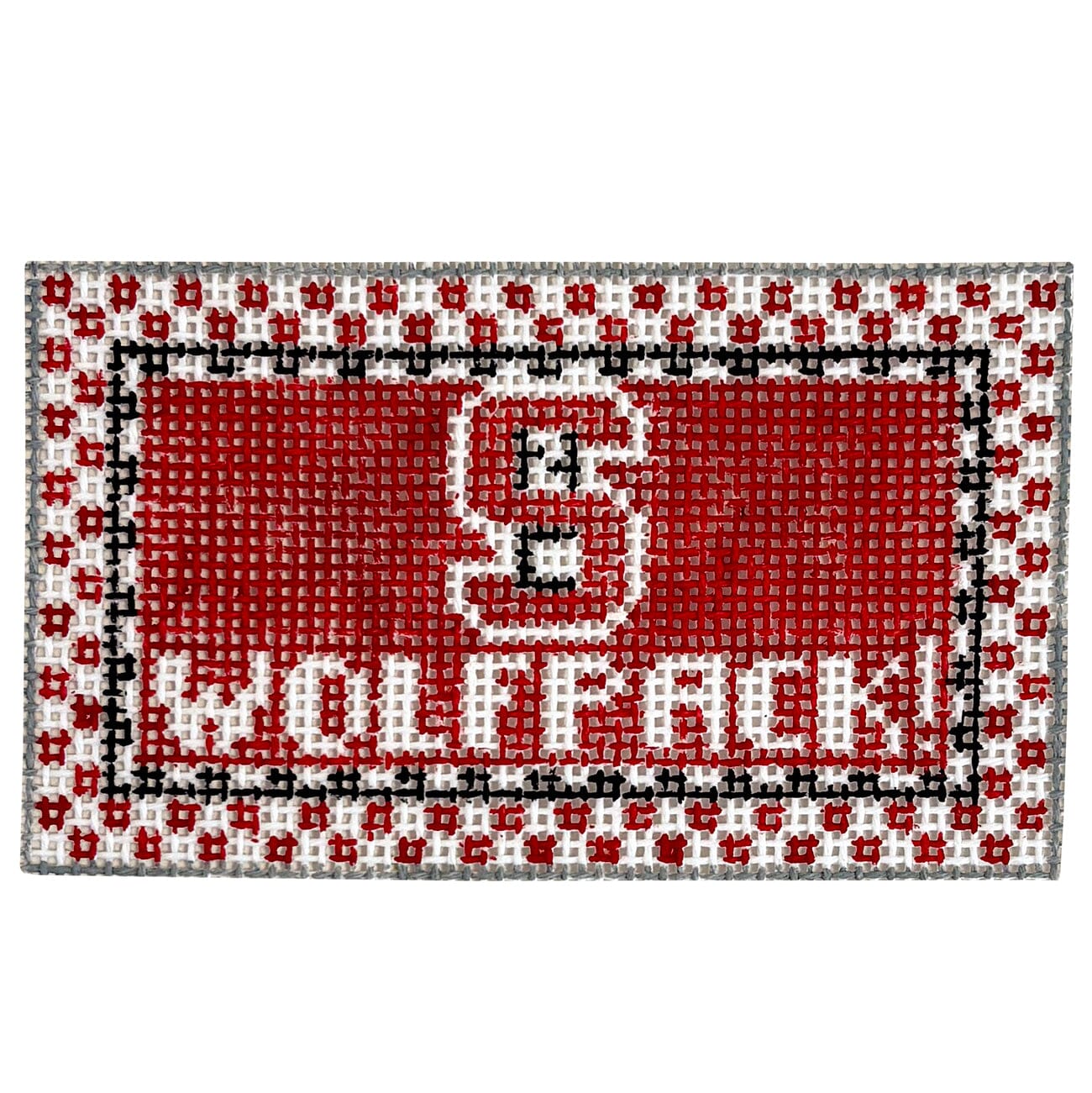 NC State Wolfpack! Tiny Teams Painted Canvas Kathy Schenkel Designs - 1