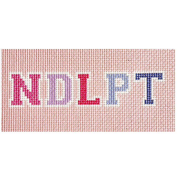 NDLPT - Pink 3x6 Painted Canvas Rachel Barri Designs