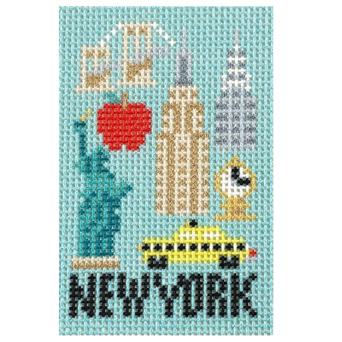 New York Bag Charm Insert Printed Canvas Kirk & Bradley