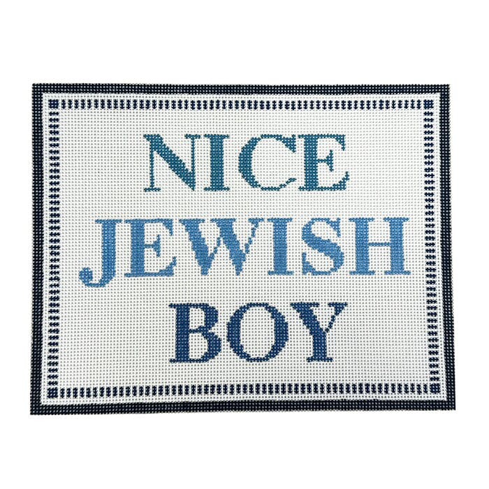 Nice Jewish Boy Painted Canvas Rachel Barri Designs - 1