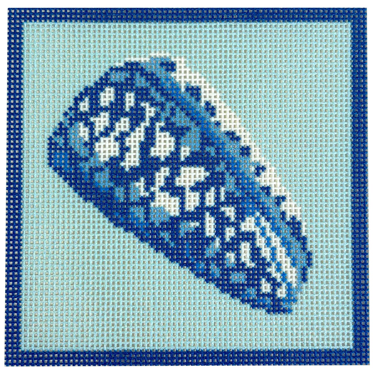 Noble Cone Shell Coaster Printed Canvas Kirk & Bradley