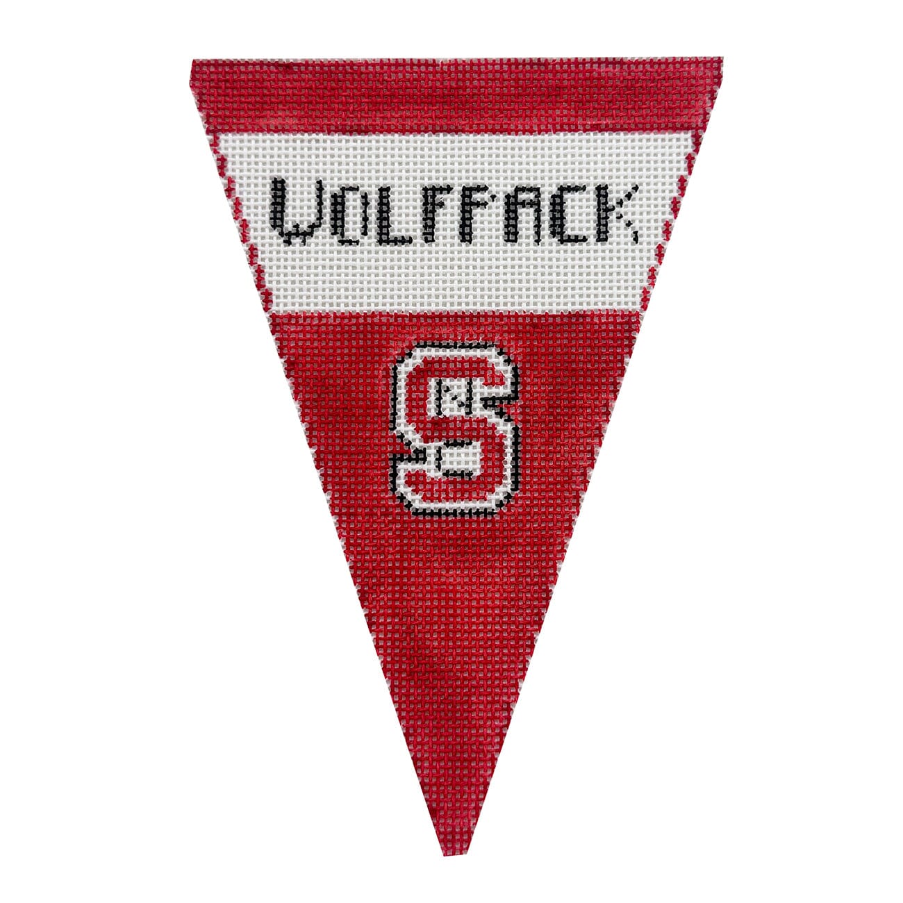 North Carolina State Pennant Painted Canvas Kathy Schenkel Designs - 1