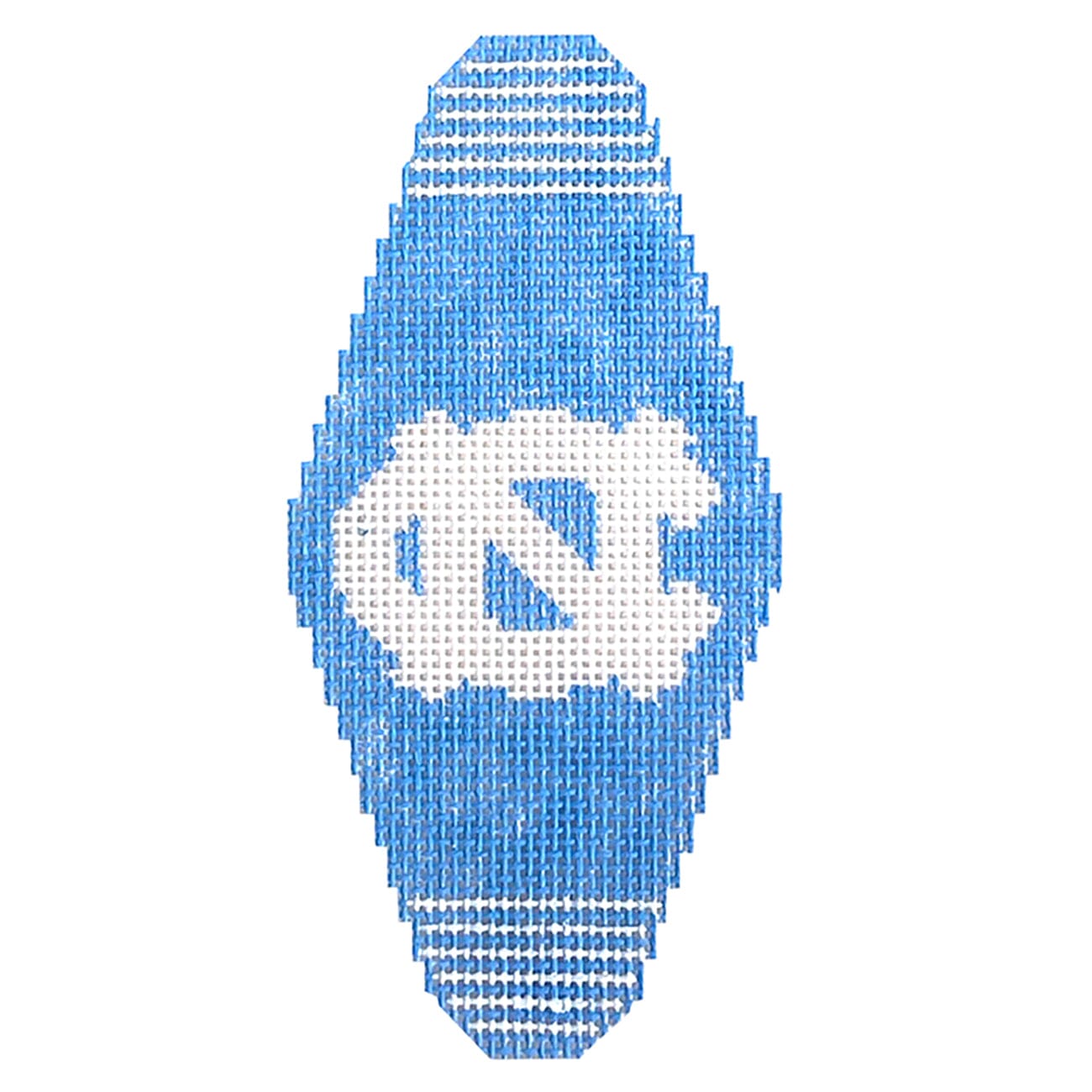 North Carolina UNC Hotel Key Painted Canvas Needlepoint by Laura - 1