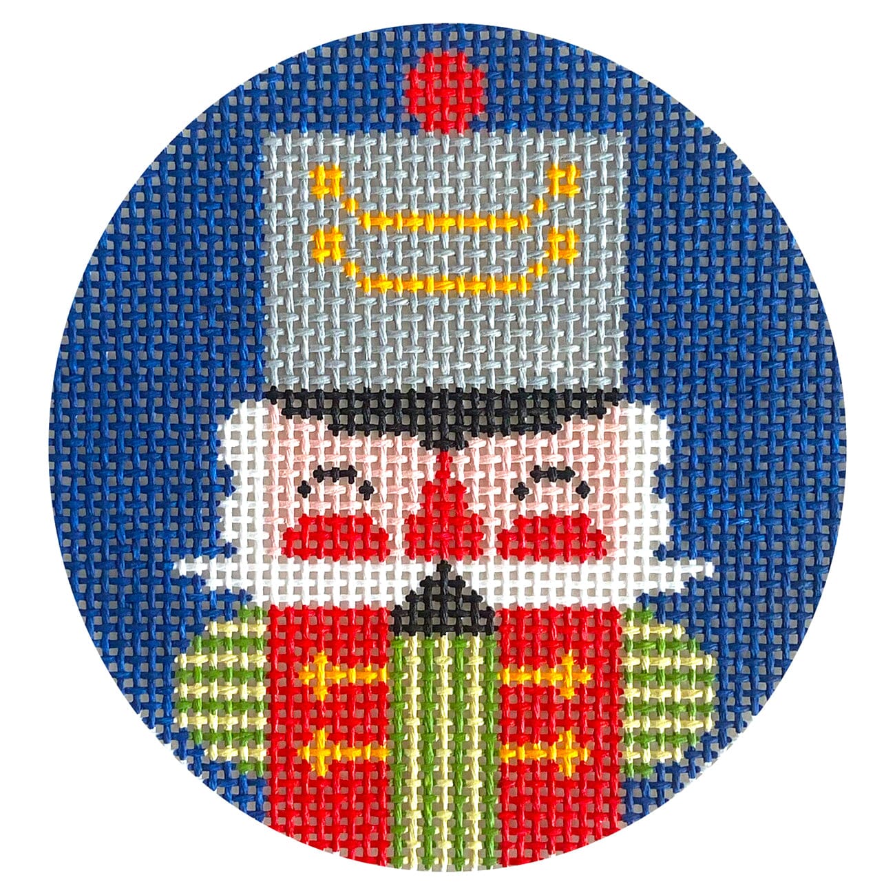 Nutcracker Archie Round Painted Canvas Love MHB Studio - 1