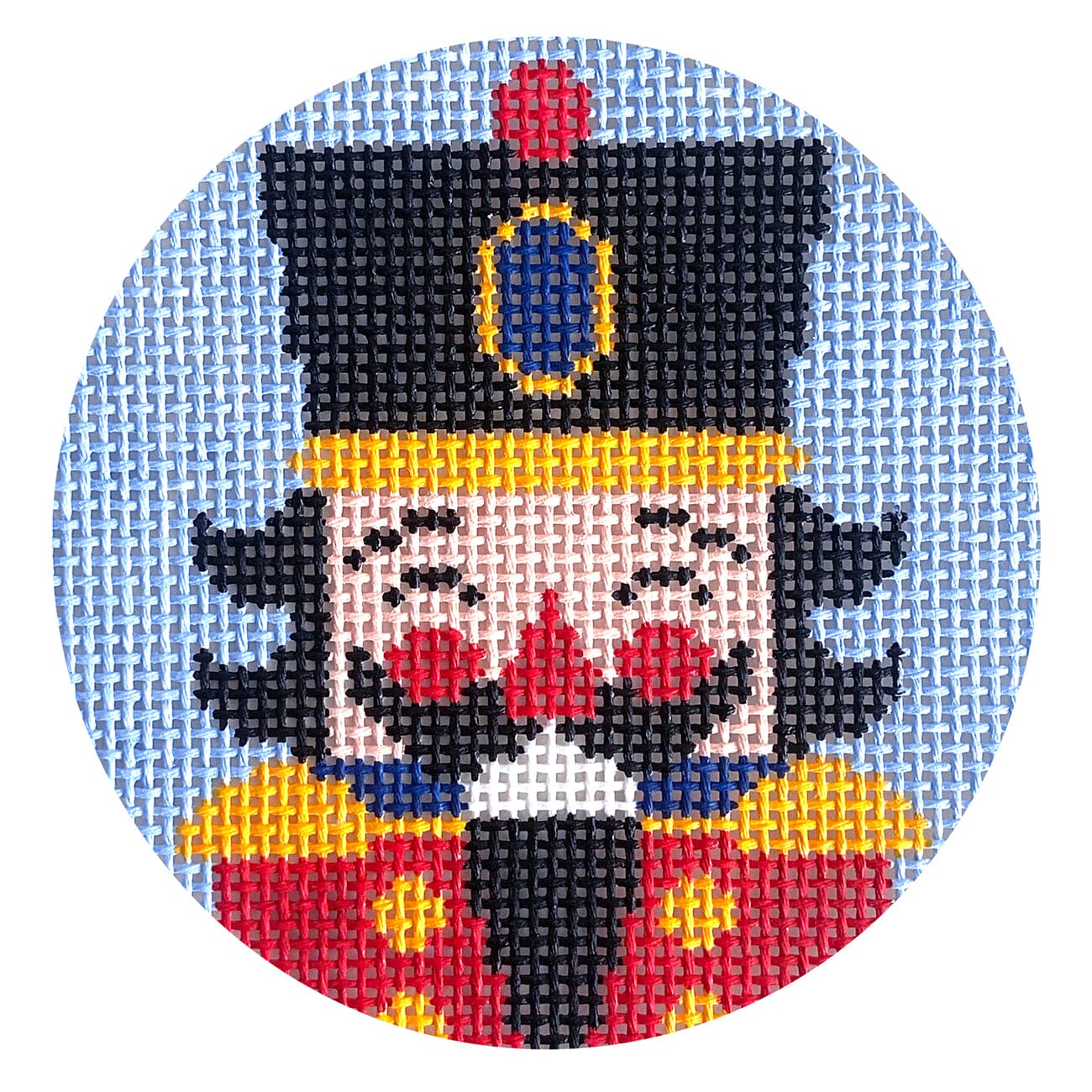 Nutcracker Barnaby Round Painted Canvas Love MHB Studio - 1