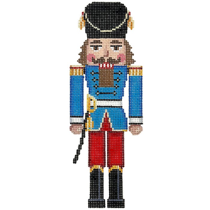 Nutcracker Blue Guard with Sword Painted Canvas Susan Roberts Needlepoint Designs Inc. - 1