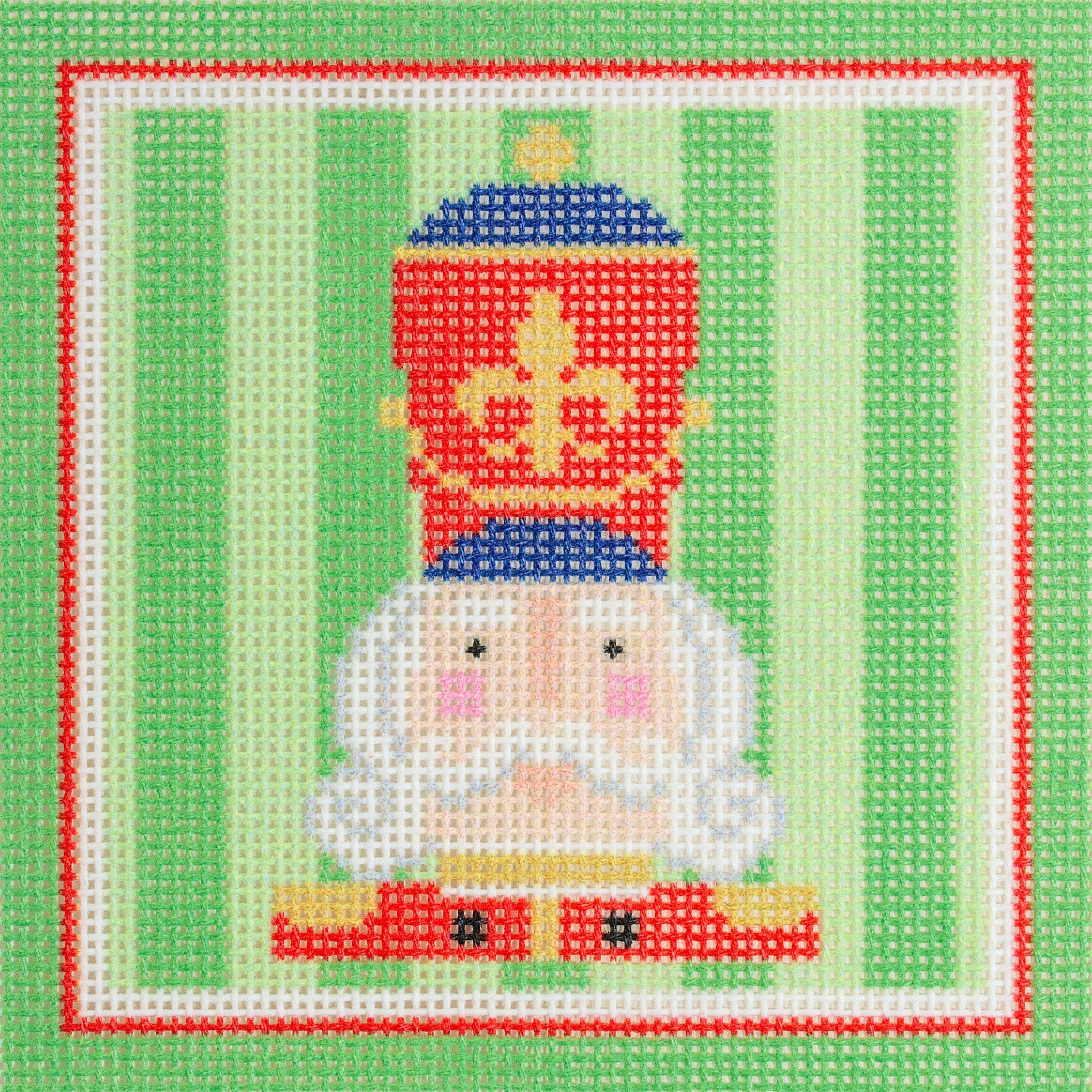 Nutcracker Coaster Franz Printed Canvas Needlepoint To Go