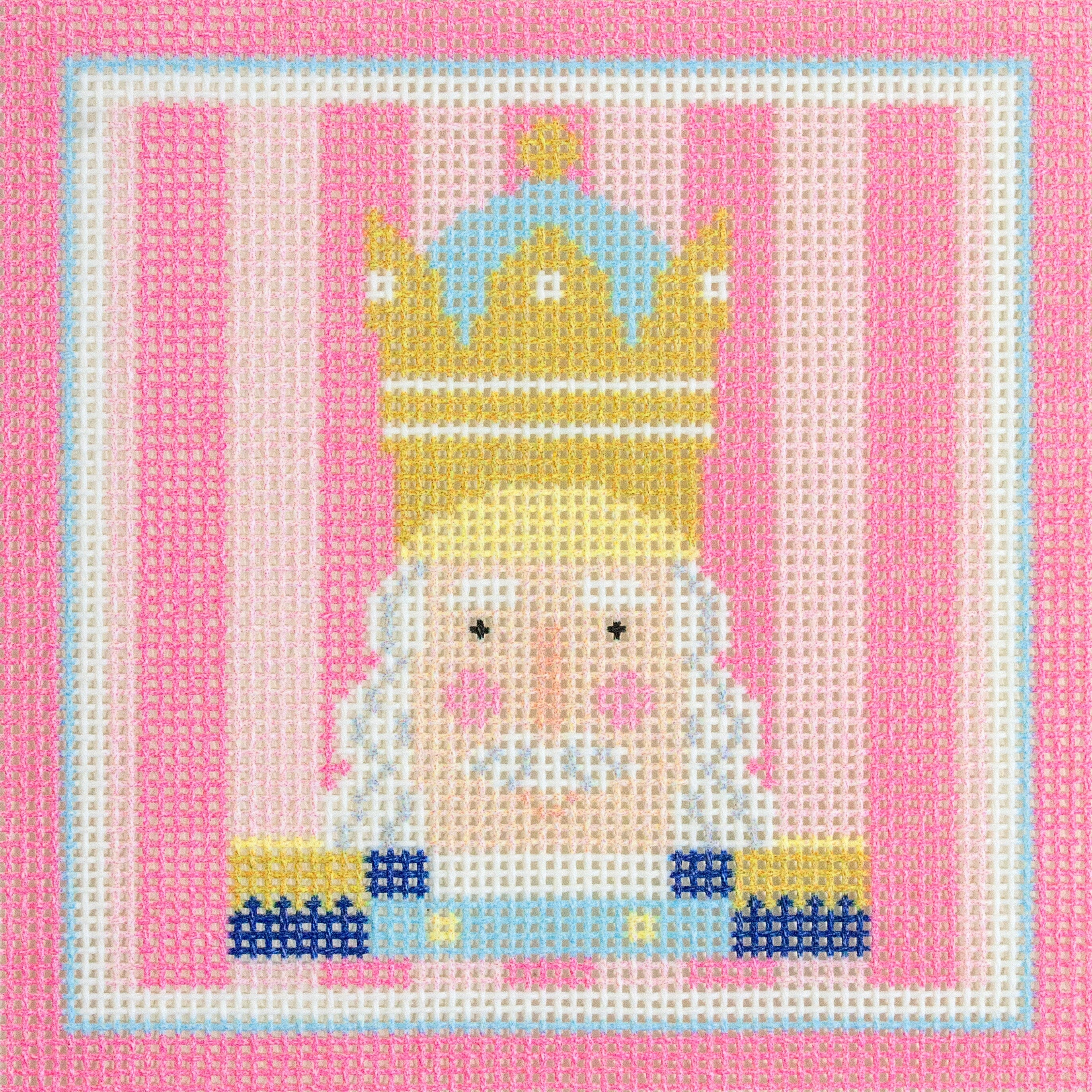 Nutcracker Coaster Ludwig Printed Canvas Needlepoint To Go