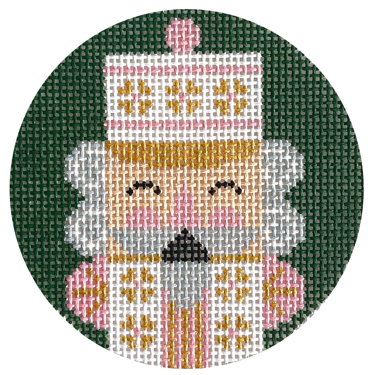 Nutcracker Elliot Round Painted Canvas Love MHB Studio - 1