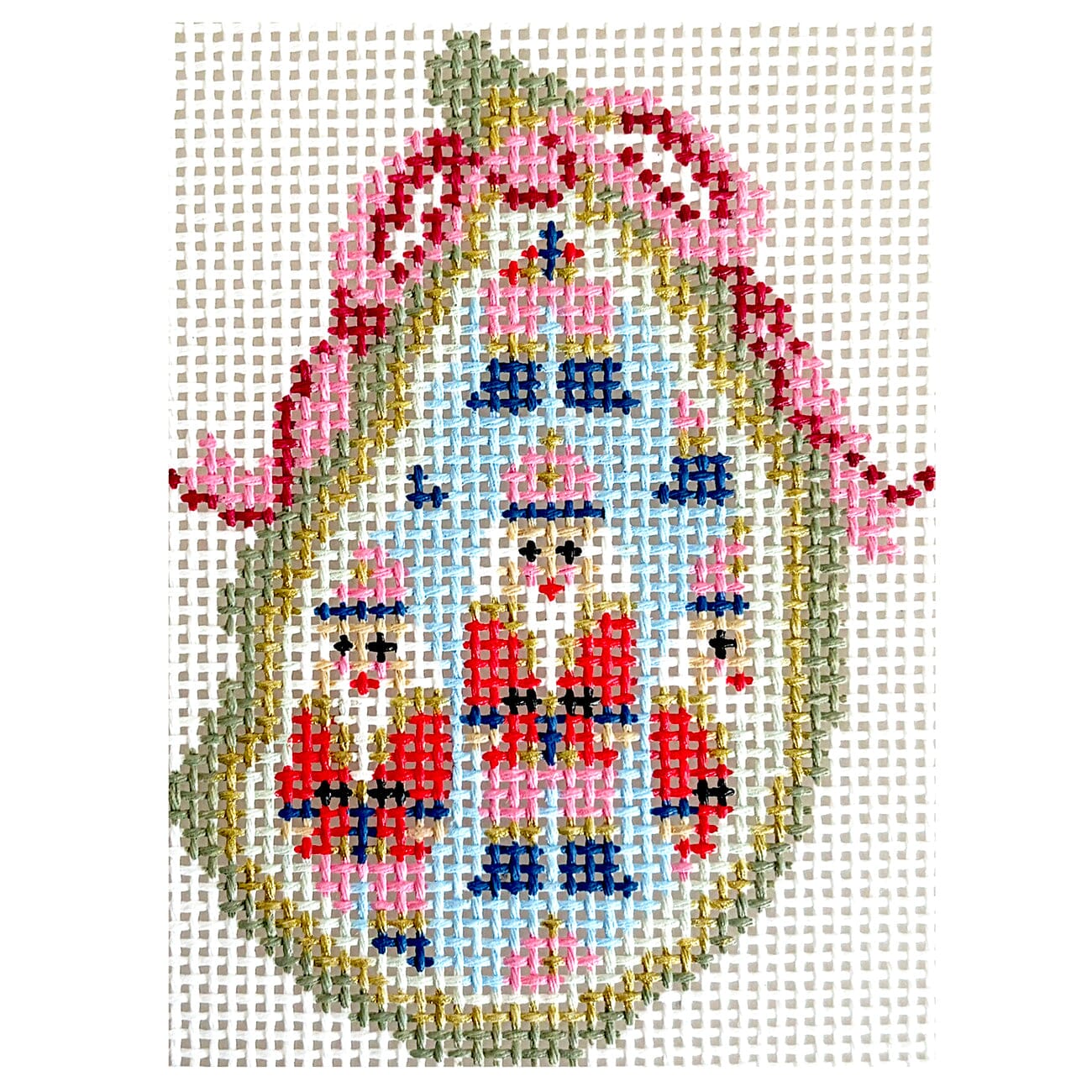 Nutcracker Gilded Oyster Painted Canvas KCN Designers - 1